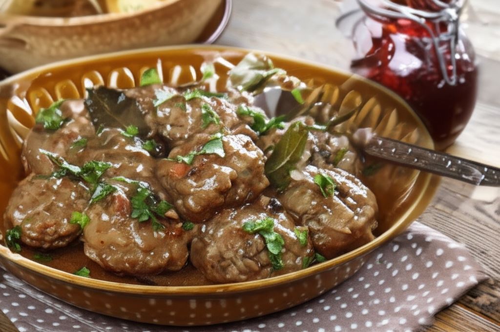 Szwedzkie klopsiki z sosem borówkowym