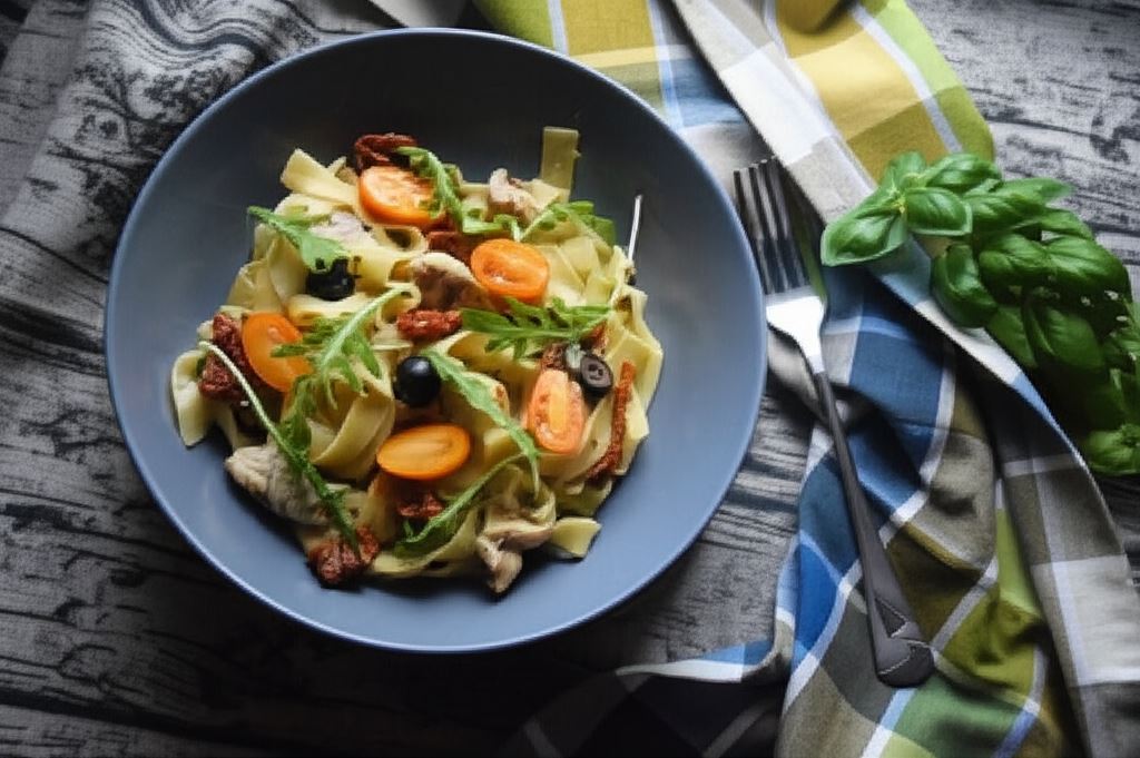 Tagliatelle z kurczakiem