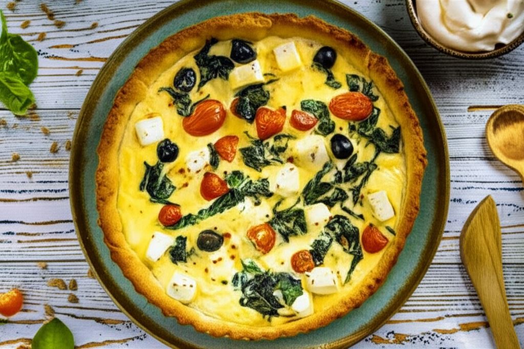 Tarta z fetą i pomidorami