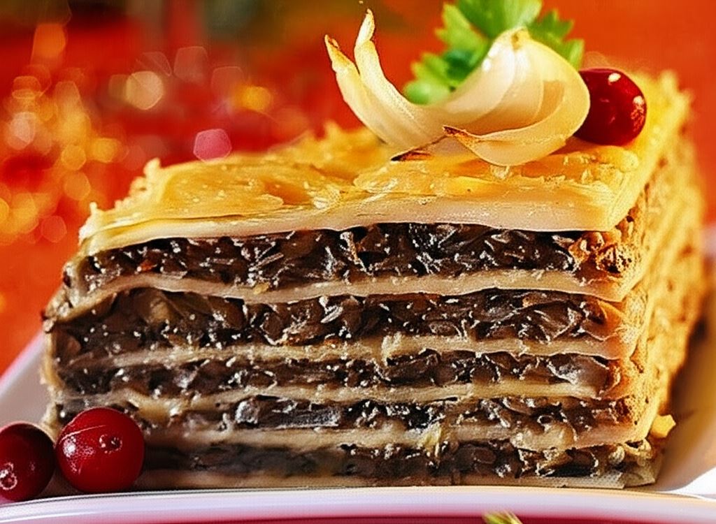 Tort naleśnikowy z żółtym serem