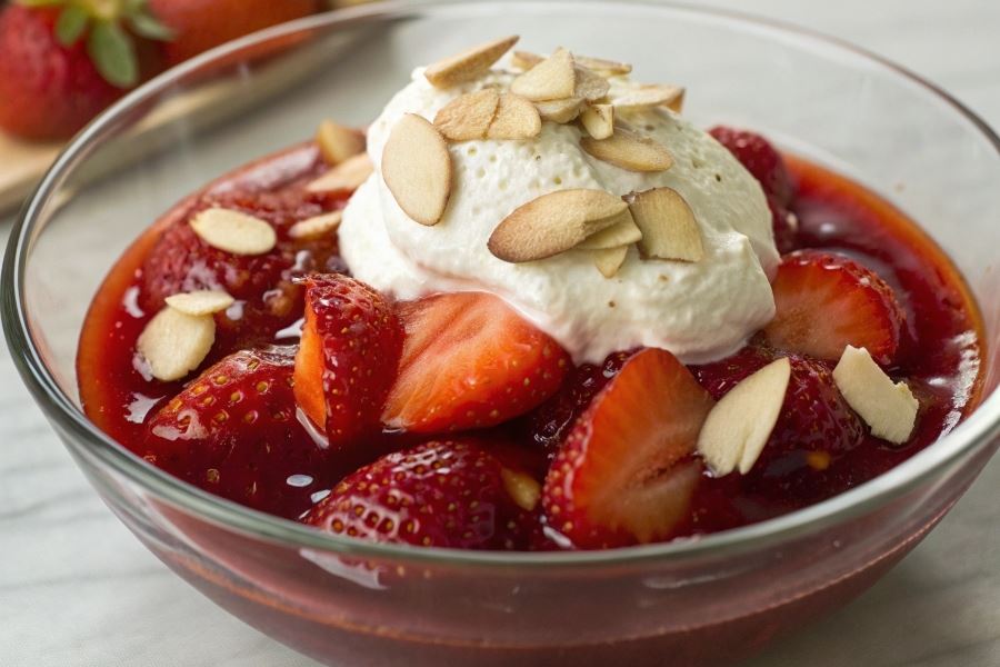 Truskawki z migdałami