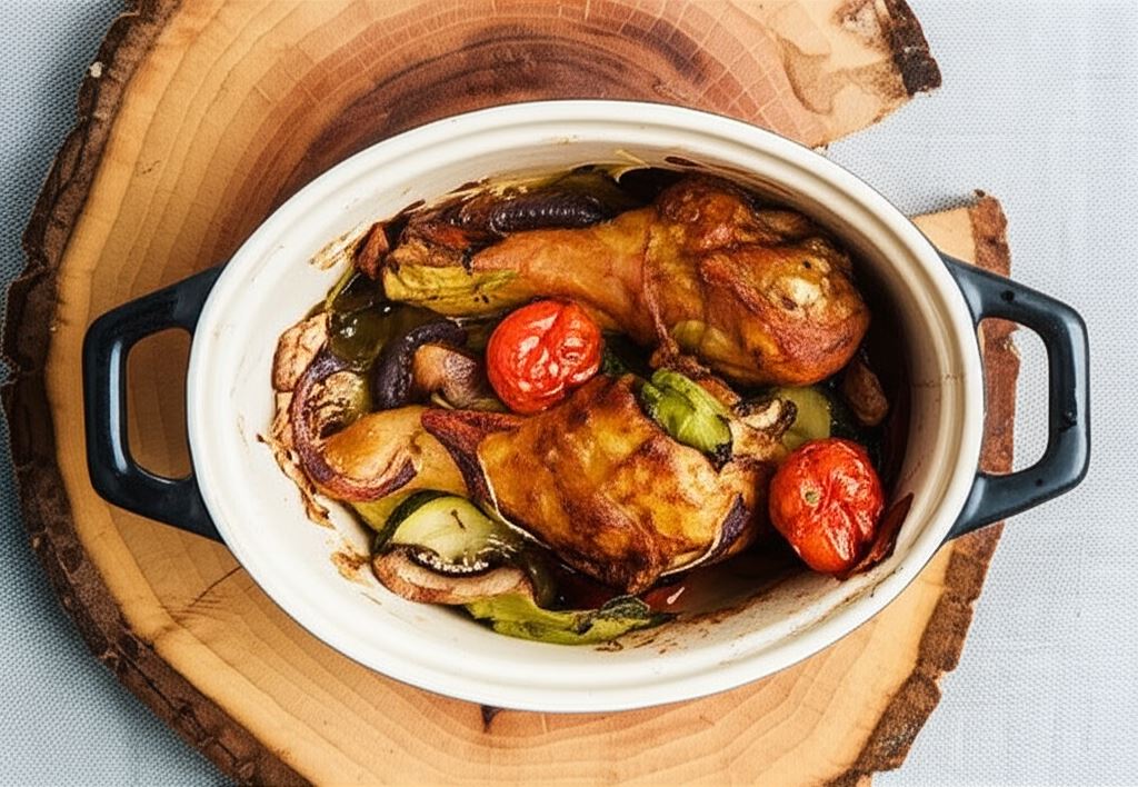 Udka kurczaka z warzywami