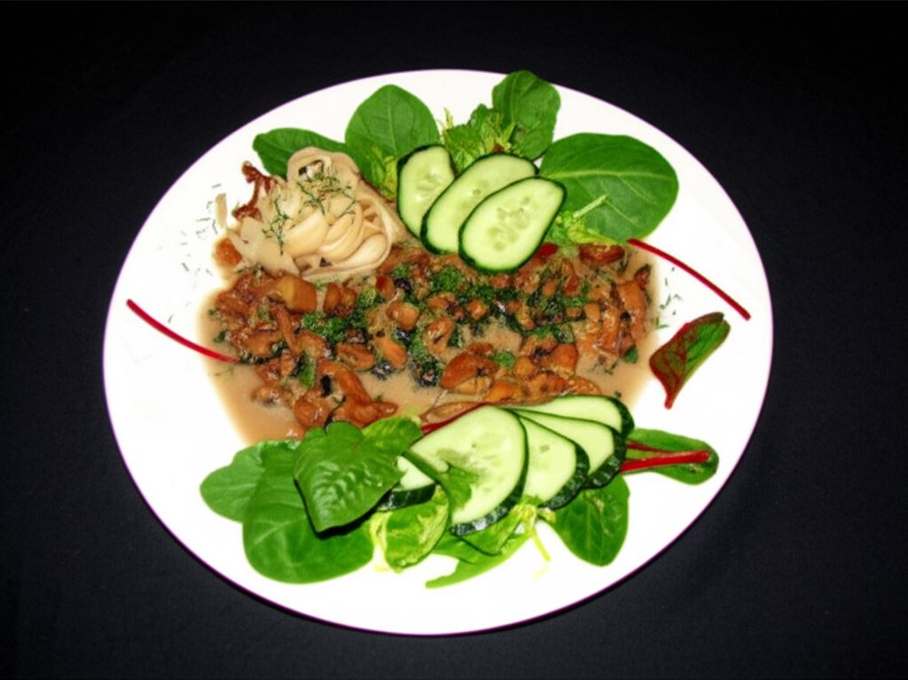 Udziec z kurczaka w sosie kurkowym