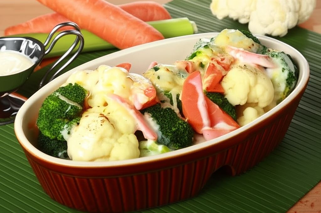 Warzywa zapiekane pod beszamelem