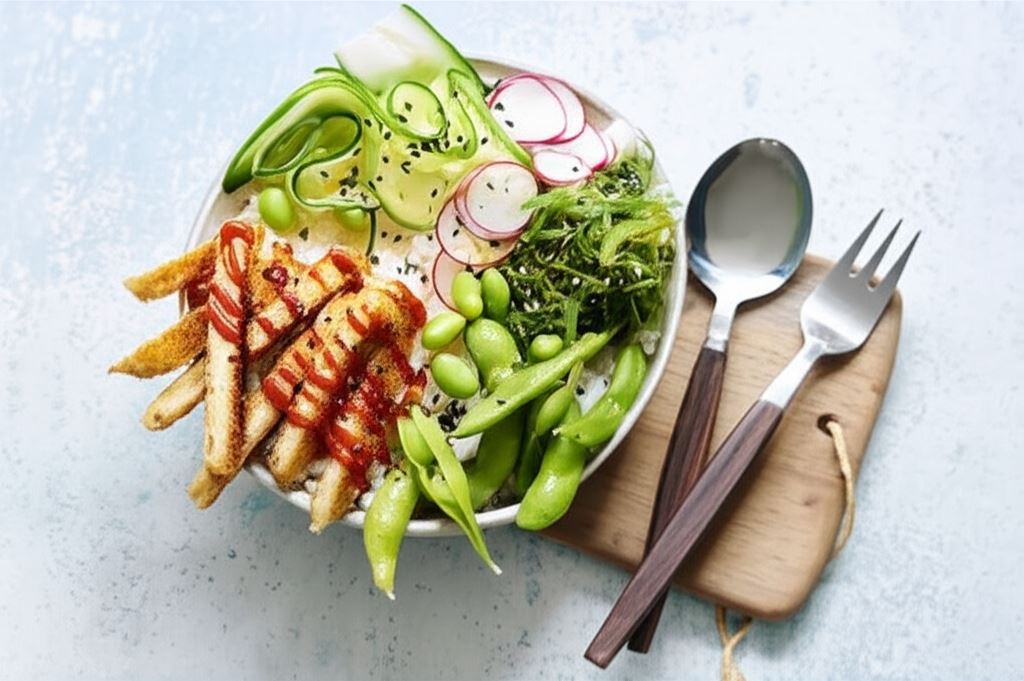 Wegański Poke Bowl (hawajska miska pełna rozmaitości)