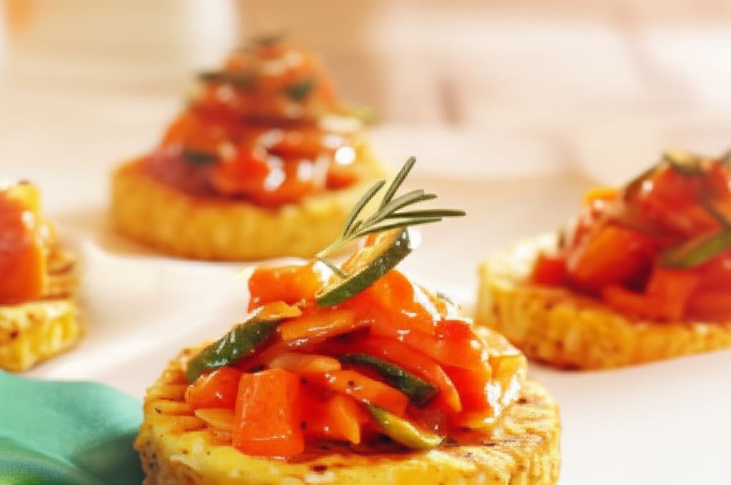 Wegetariańskie torciki z polenty