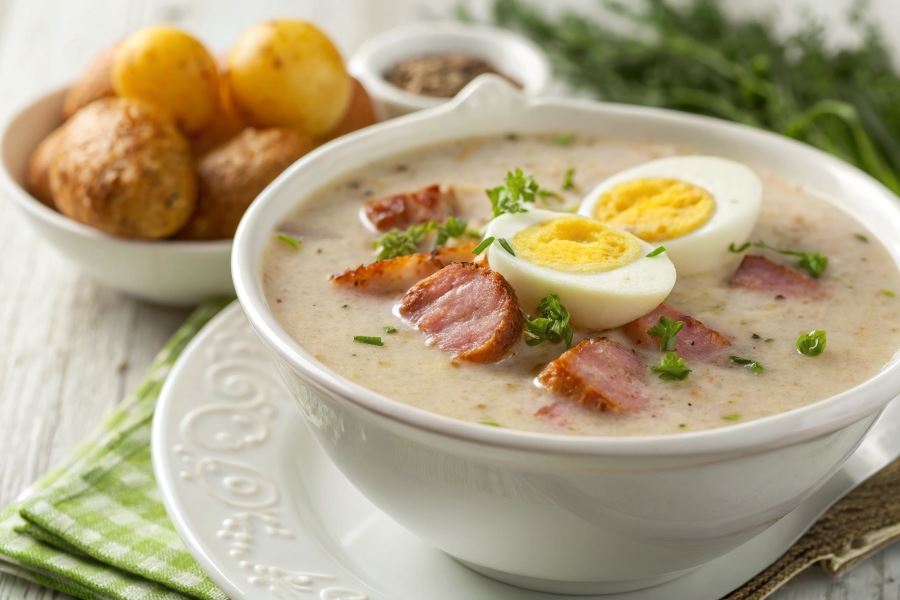 Wielkanocny żurek na serwatce