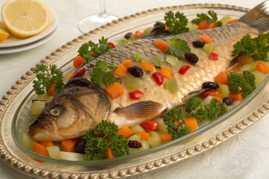 Wigilijny karp w galarecie