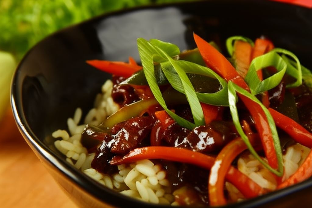 Wołowina z imbirem i warzywami