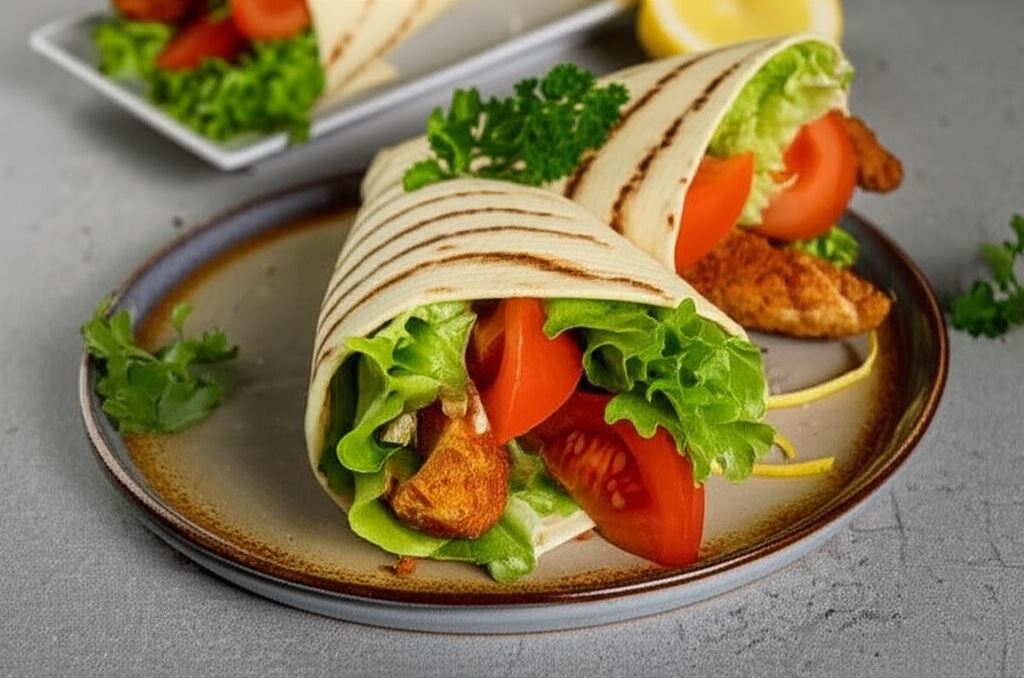 Wrapy z chrupiącym kurczakiem