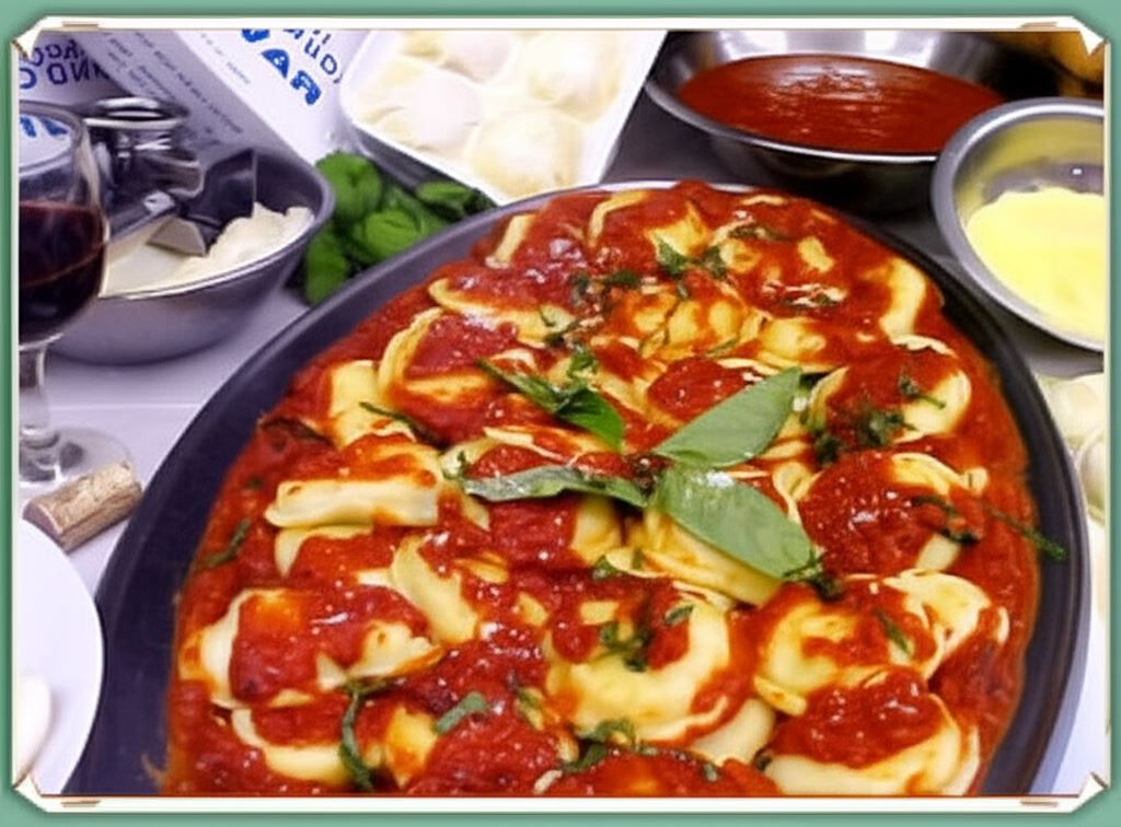 Zakręcone serowe ravioli