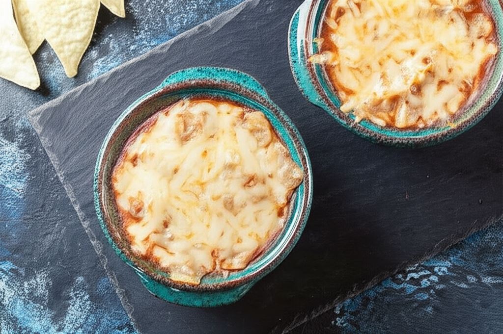 Zapiekana zupa meksykańska z serem