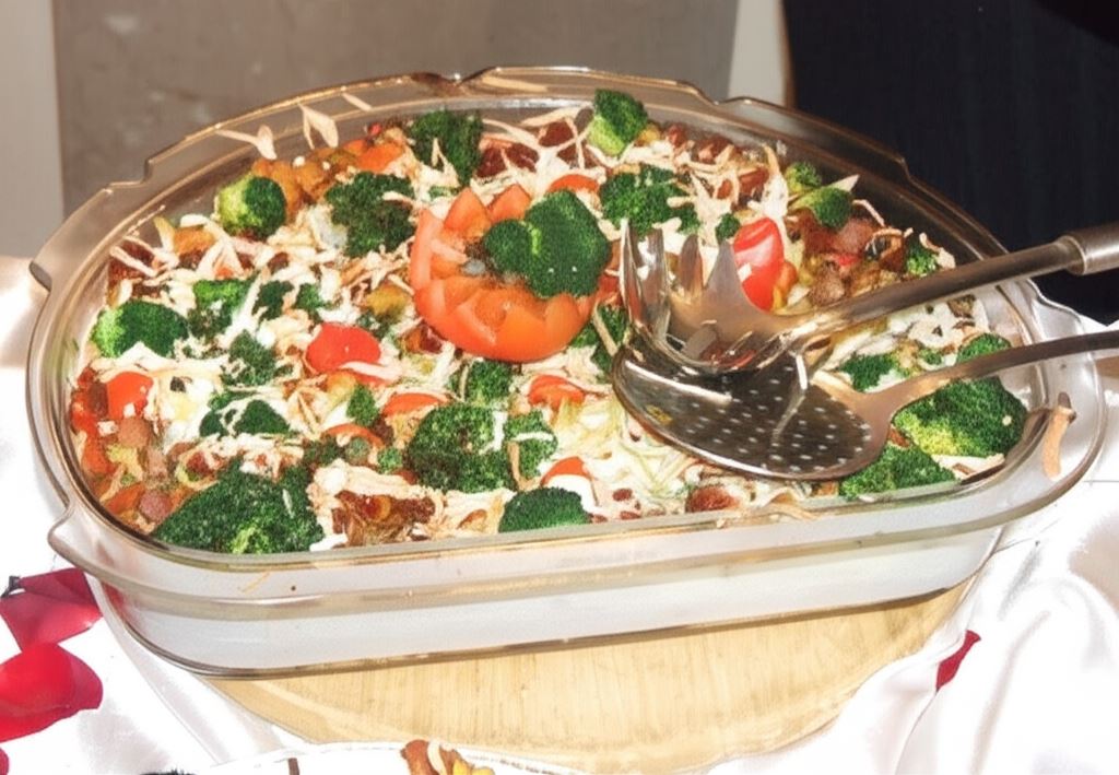 Zapiekane gniazda makaronowe na kapeluszach z pieczarek