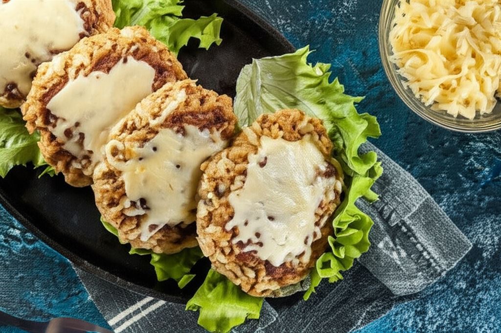 Zapiekane kotlety mielone z żółtym serem