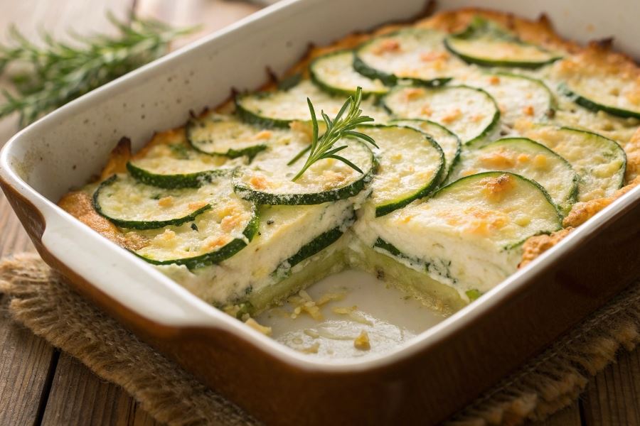 Zapiekanka z cukinią i mozzarellą