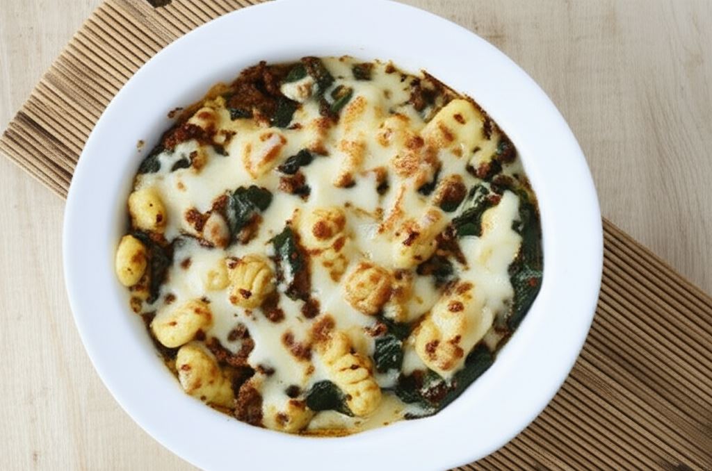 Zapiekanka ze szpinakiem