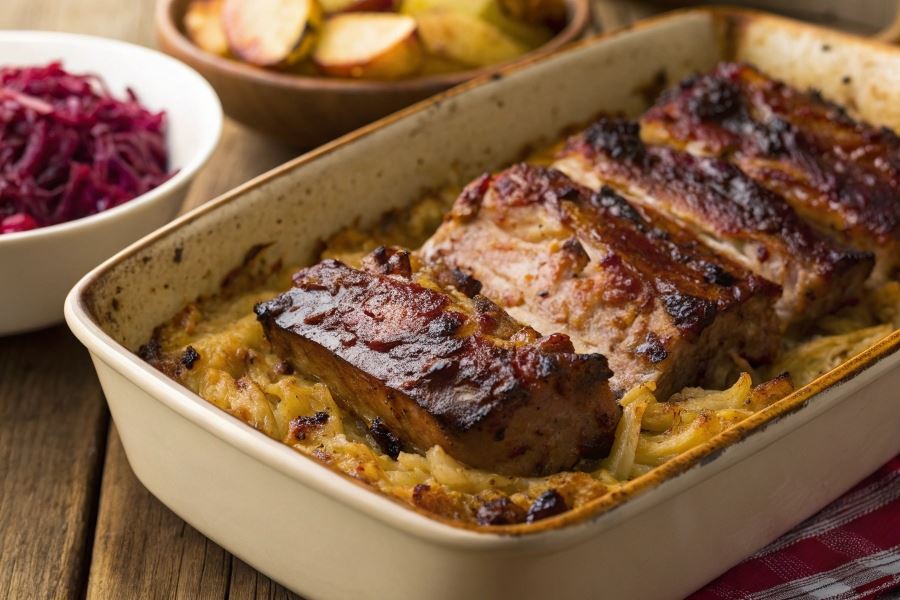 Żeberka w kapuście