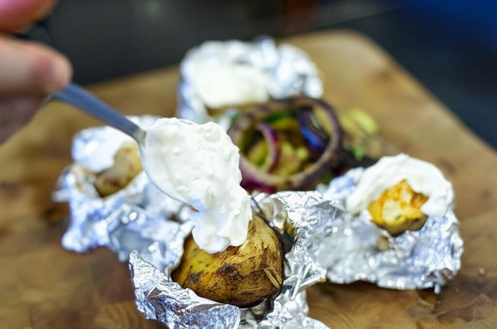 Ziemniaki z koprem włoskim i śmietaną