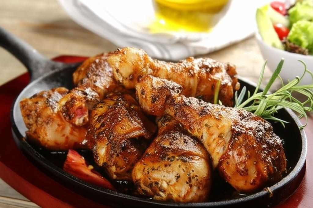 Złociste pałeczki z kurczaka