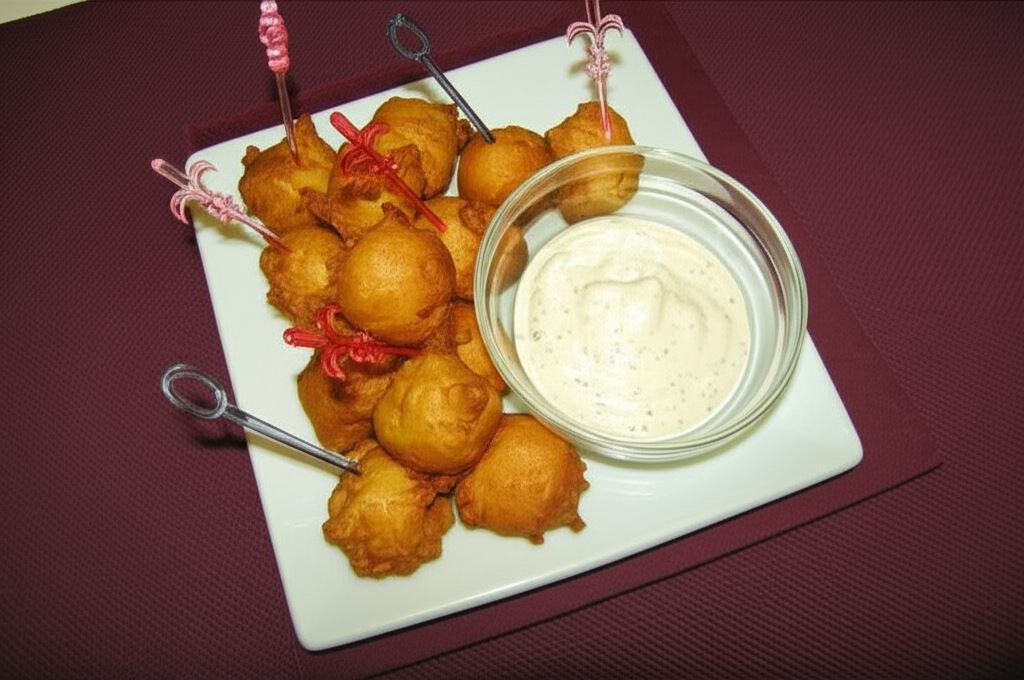 Złote kulki z dipem bazyliowym