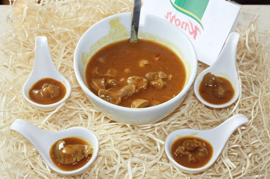 żołądki w sosie z dodatkiem curry