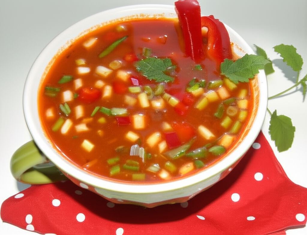 Zupa gulaszowa z marchewka i papryką