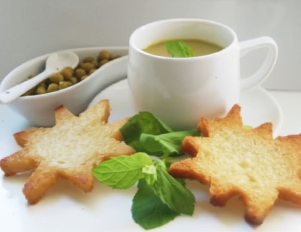 Zupa krem groszkowo-ziołowa