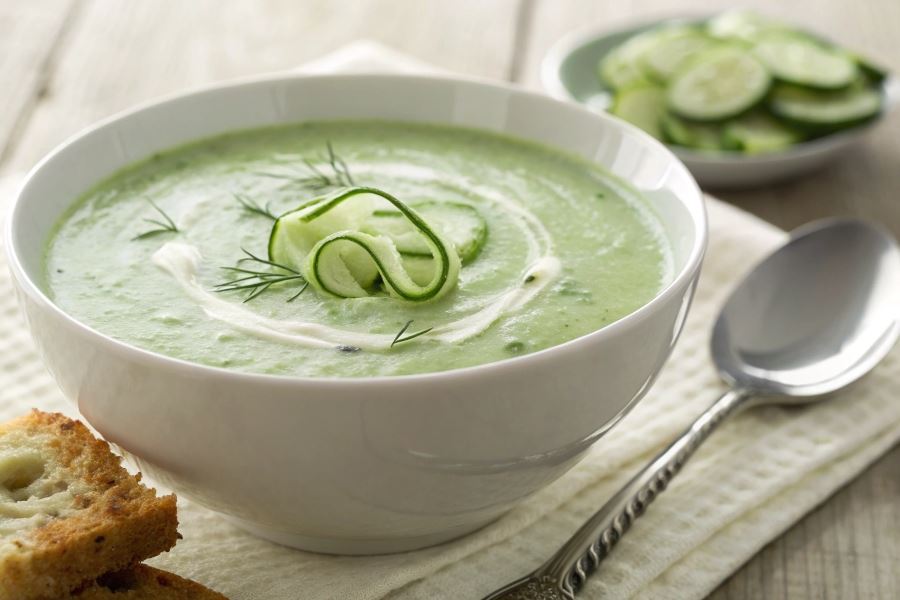 Zupa krem z zielonego ogórka