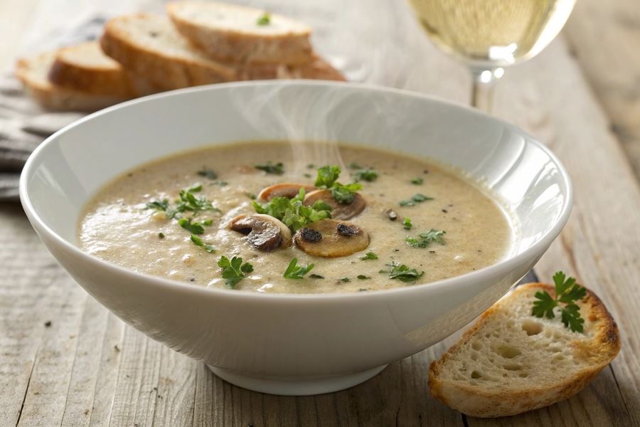 Zupa pieczarkowa po parysku