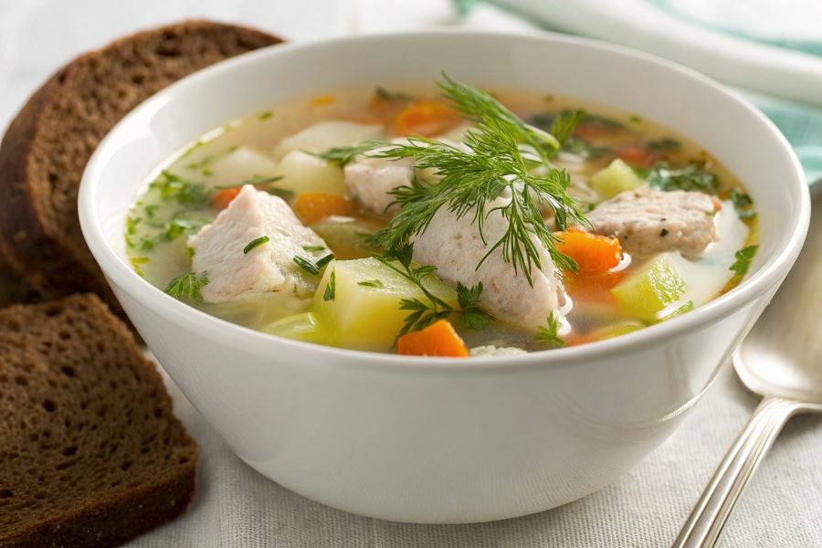 Zupa rybna (z chlebem)