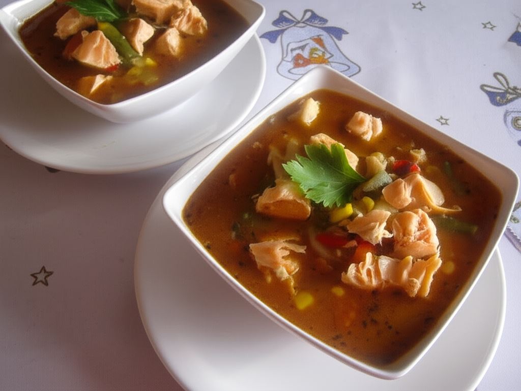 Zupa rybna z ryb mieszanych i warzyw