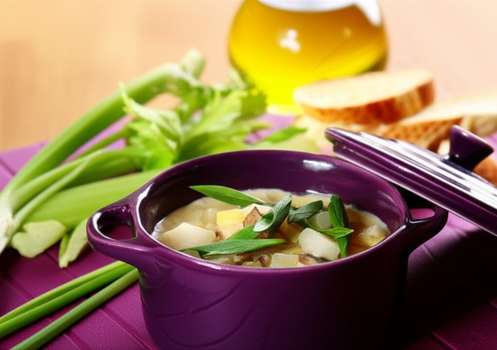 Zupa serowa z pieczarkami