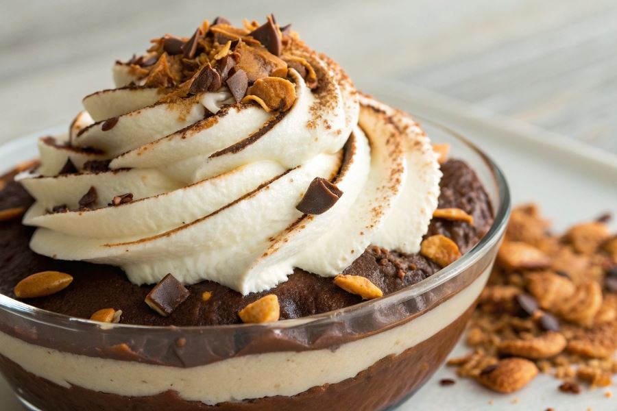 Zupa z dwóch czekolad z bakaliami