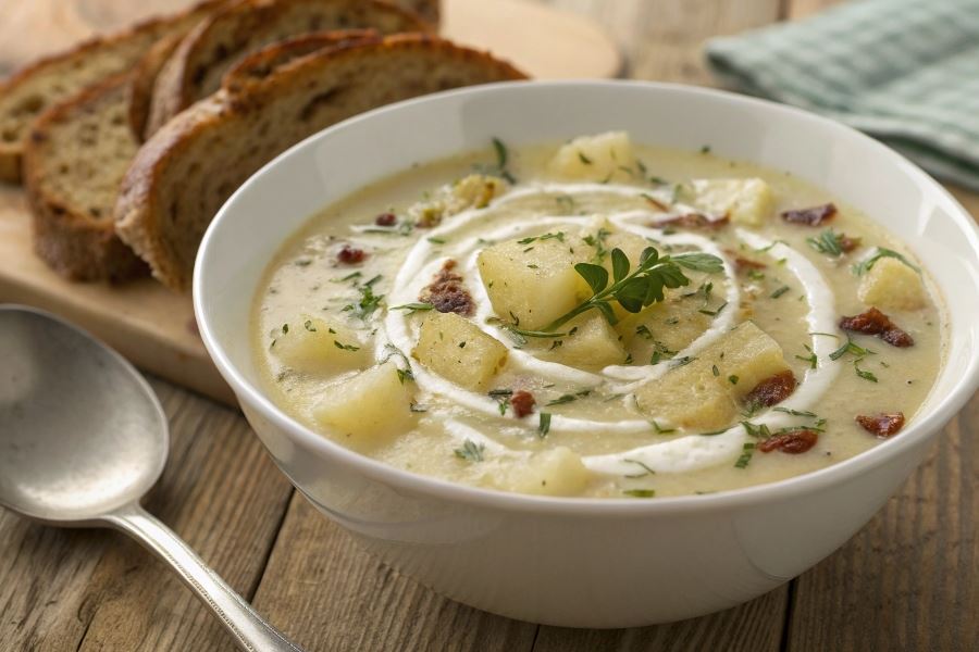 Zupa ziemniaczana ze śmietaną