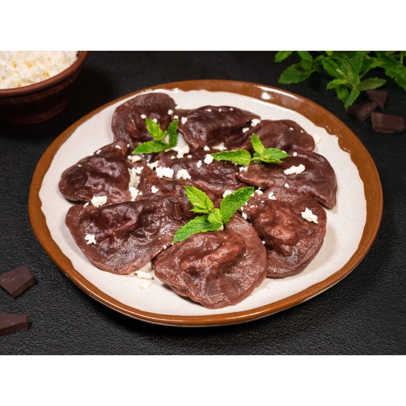 Pierogi czekoladowe z serem, z kropelkami czekolady 1kg