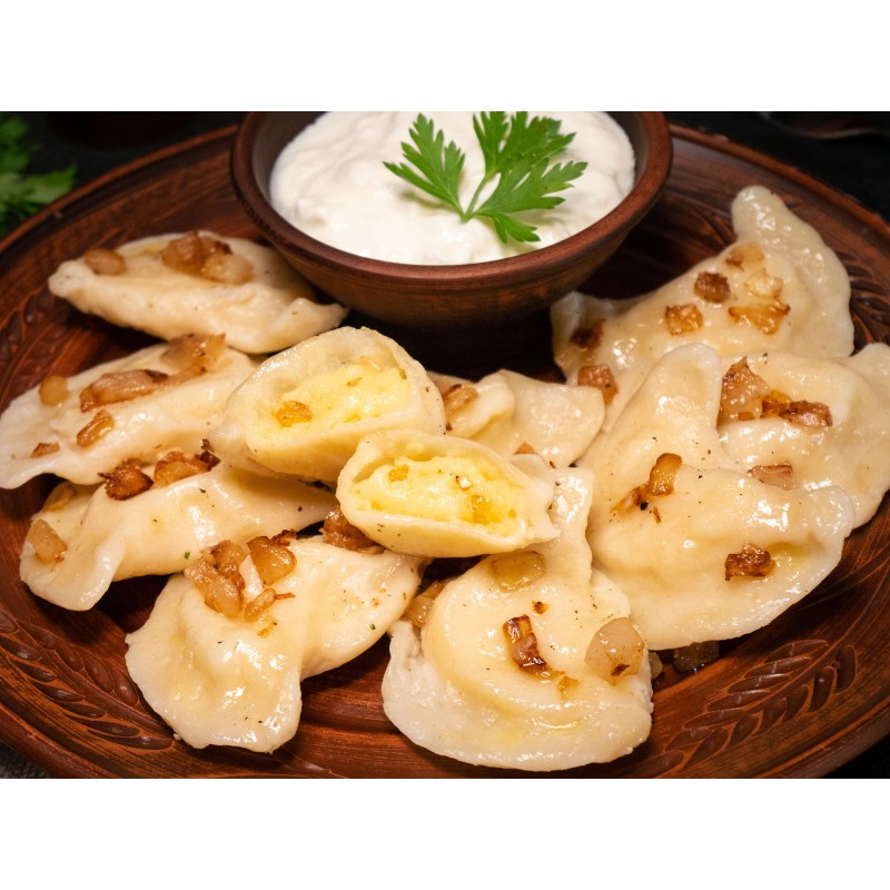 Pierogi z ziemniakami i skwarkami 1kg
