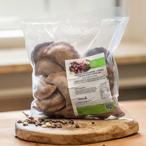 Pierogi czekoladowe z serem, z kropelkami czekolady 500g