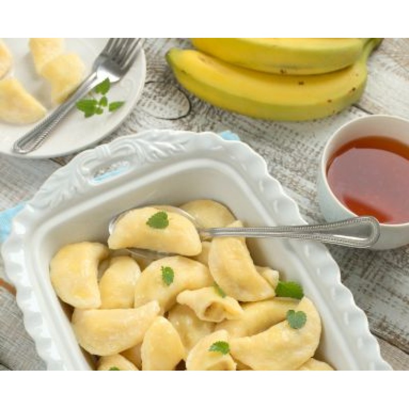 Pierożki z twarogiem i bananem 1kg