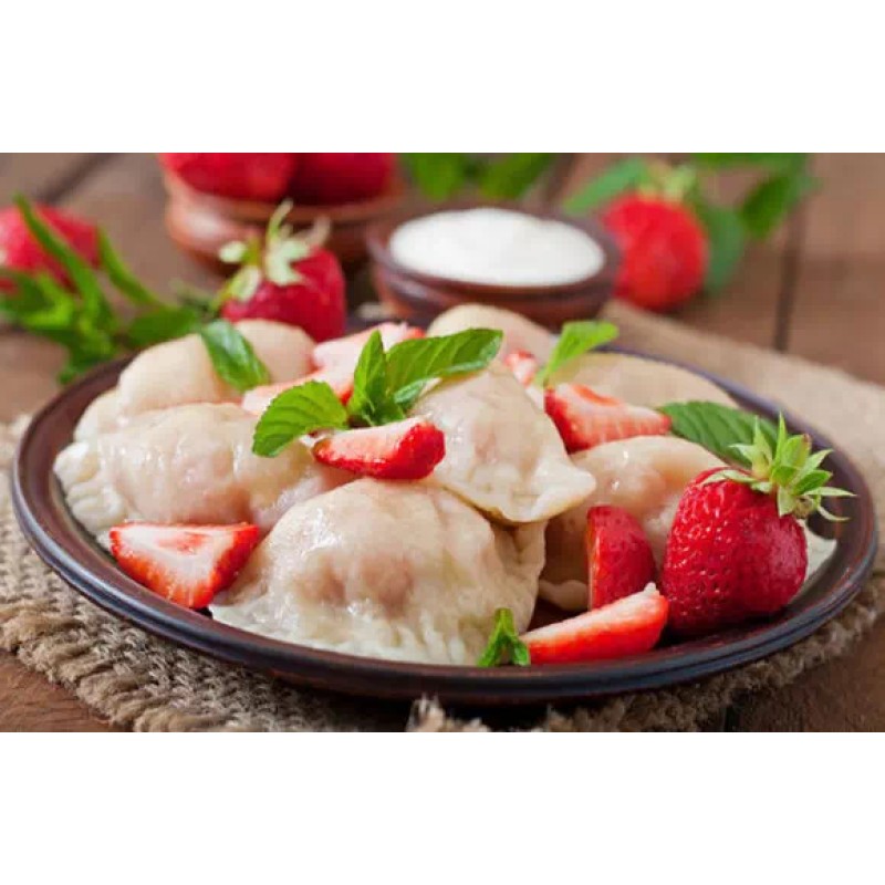 Pierożki z twarogiem i truskawkami 1kg