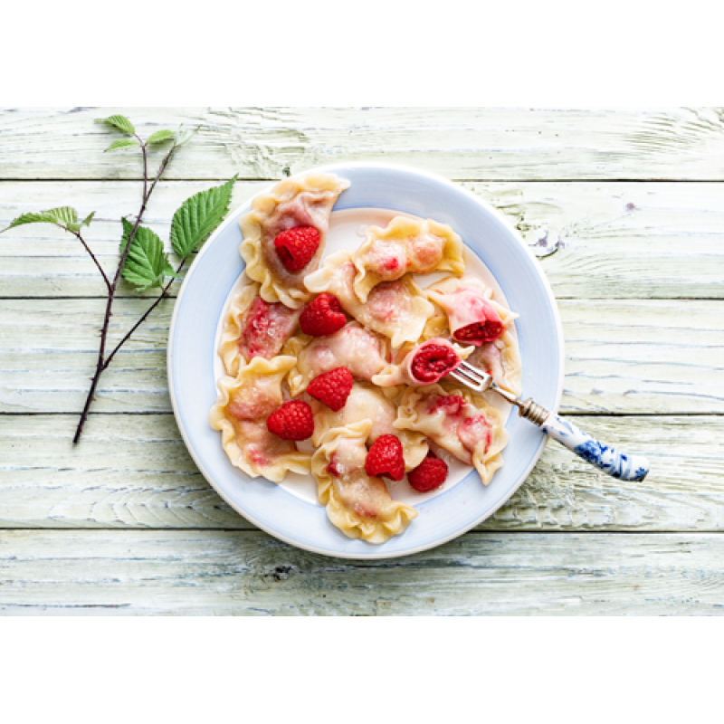 Pierogi z malinami 500g
