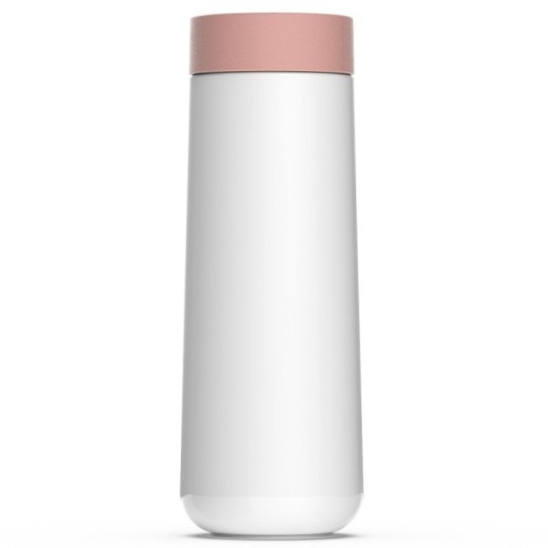 Kubek termiczny, LL, Kubek podróżny 350 ml White/Pink — do kawy i herbaty