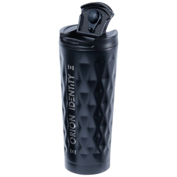 Kubek termiczny ORION 112271 — stalowy 500 ml, czarny, do kawy i herbaty w samochodzie