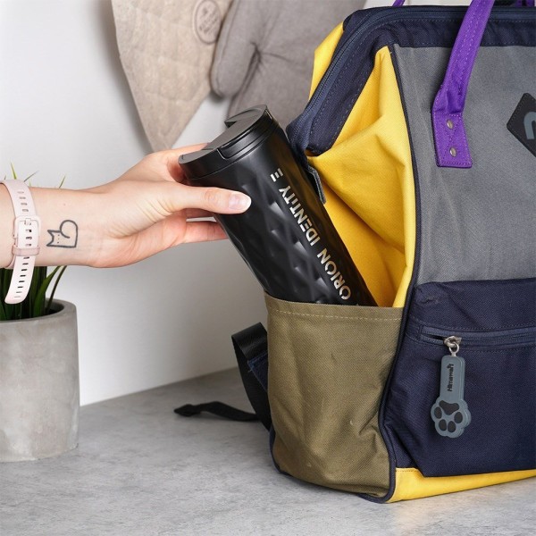 Kubek termiczny ORION 112271 — stalowy 500 ml, czarny, do kawy i herbaty w samochodzie