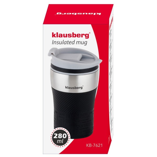 Термокружка Klausberg KB-7623 280 мл, компактна для збереження тепла напоїв