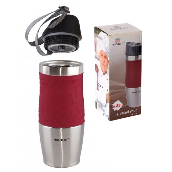 Kubek termiczny KiNGHOFF Quick Stop 380ml do napojów na wynos