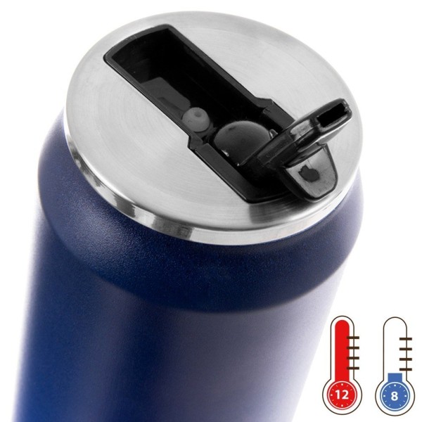 Kubek termiczny ORION 124826 Puszka 500 ml ze słomką i ustnikiem — do kawy, na drogę