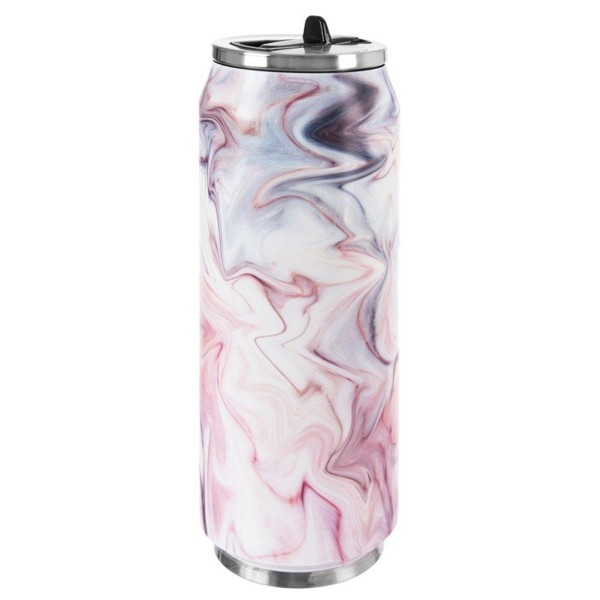 Kubek termiczny Orion GLAMOUR 124828 500 ml — puszka ze słomką i ustnikiem