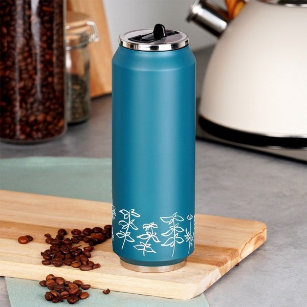 Kubek termiczny Orion LOUKA 700 ml — puszka z ustnikiem i rurką do kawy