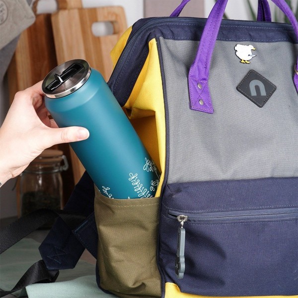 Kubek termiczny Orion LOUKA 700 ml — puszka z ustnikiem i rurką do kawy