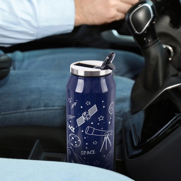 Kubek termiczny Orion KOSMOS 124825 — do samochodu, 500 ml, ze słomką